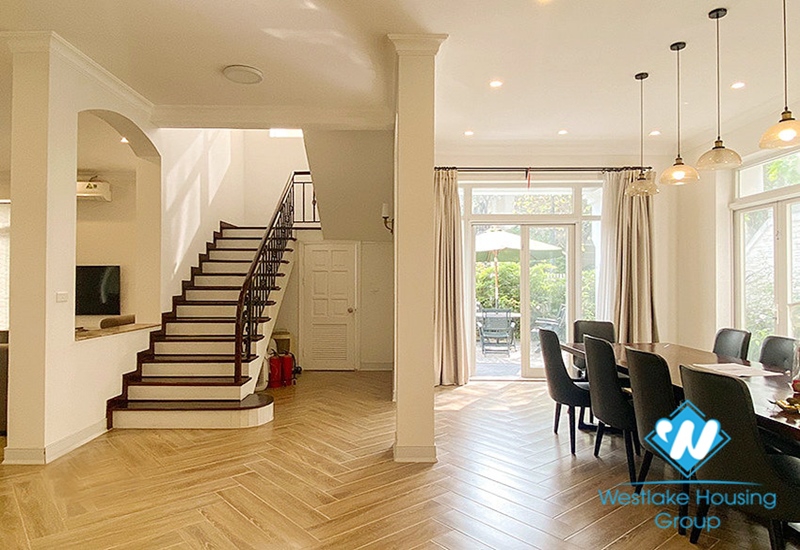 High quality house with modern furniture for rent in Ciputra, Tay Ho, Ha Noi